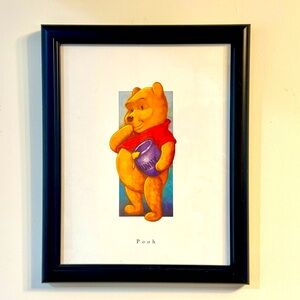 WINNIE THE POOH FRAMED VINTAGE PRINT